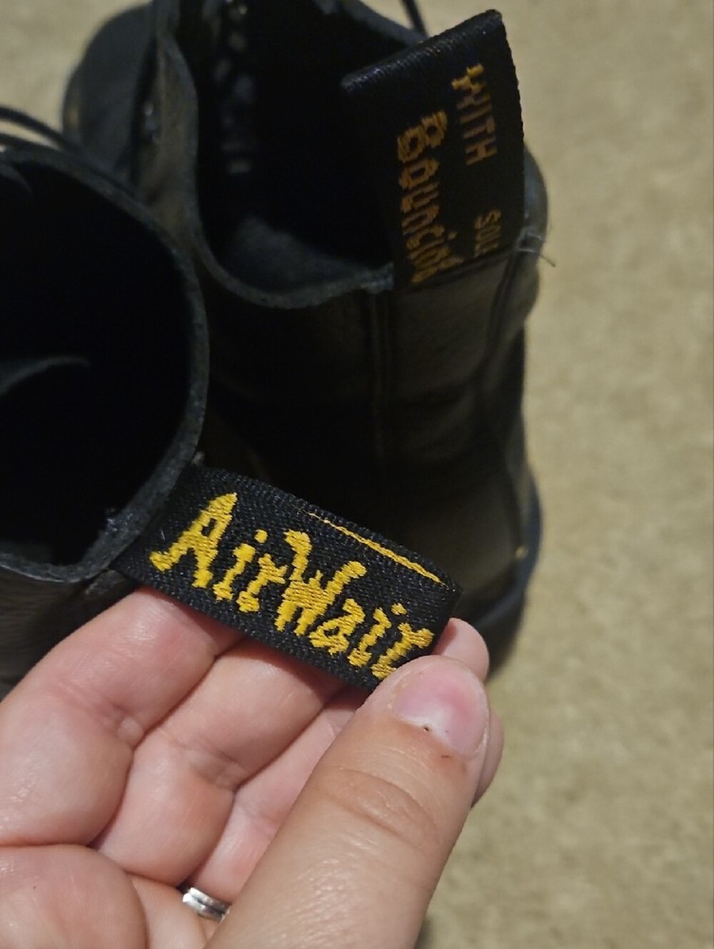 Dr. Martens Black Leather Sinclair Platforms - Picture 9 of 16